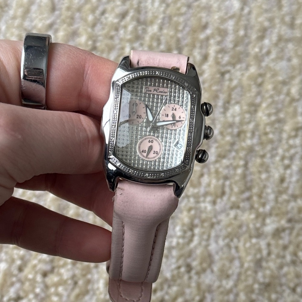 Joe Rodeo Chronograph Diamond Face Bubble Watch